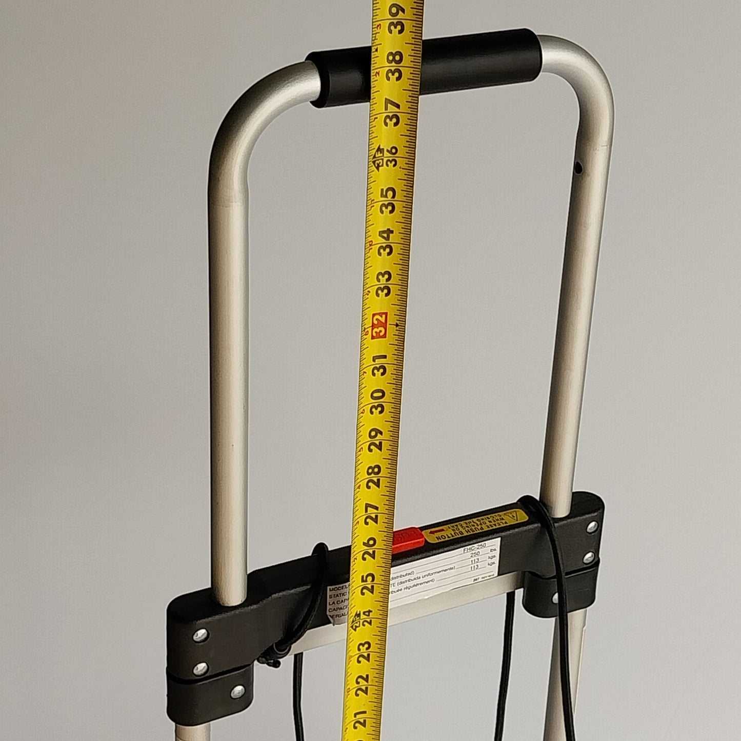 VESTIL Folding Hand Truck/Uline Static Capacity: 250 lbs. Model: FHC-250