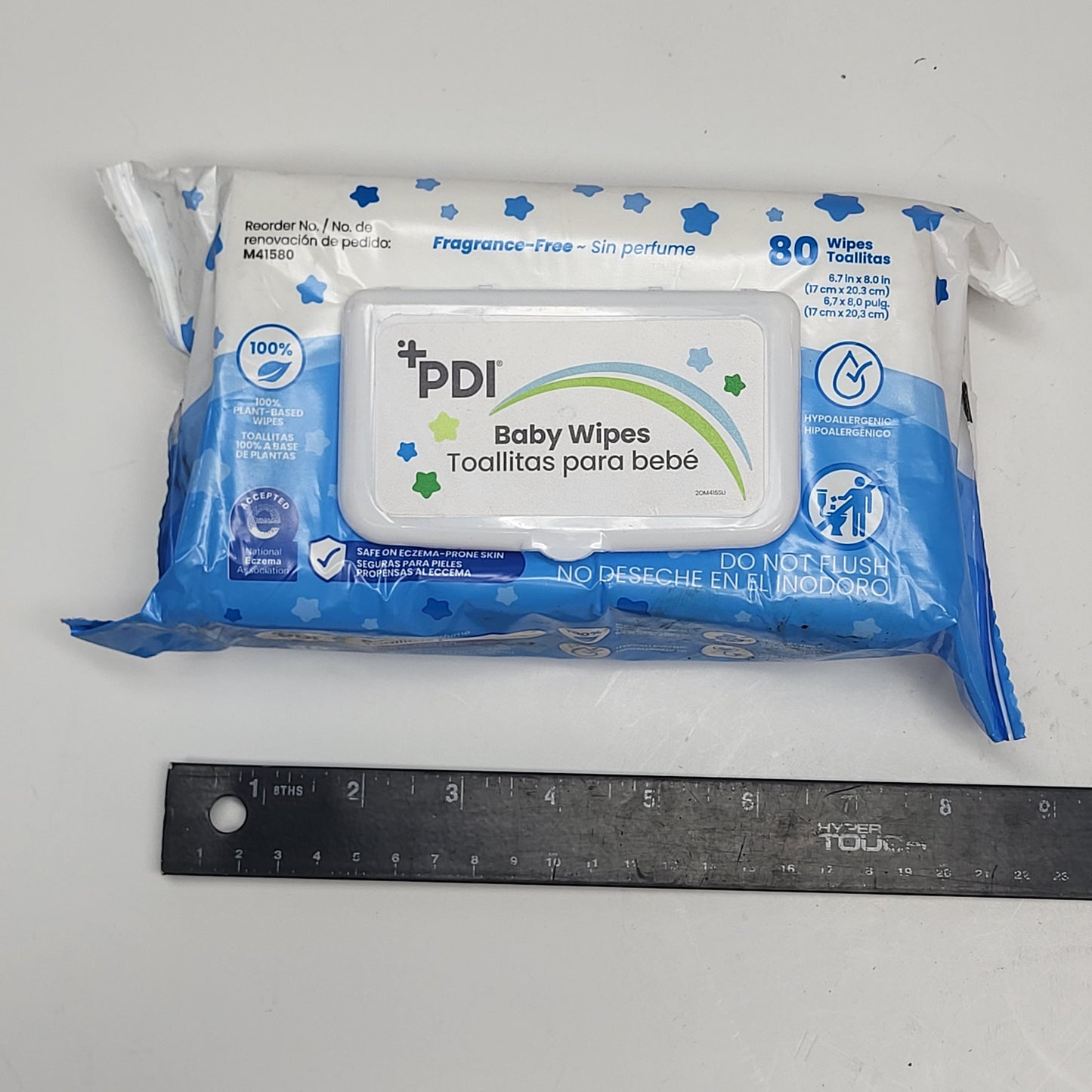 ZA@ PROFESSIONAL DI (3 PACK) Baby Wipes Fragrance Free Eczema Safe 80 Wipes