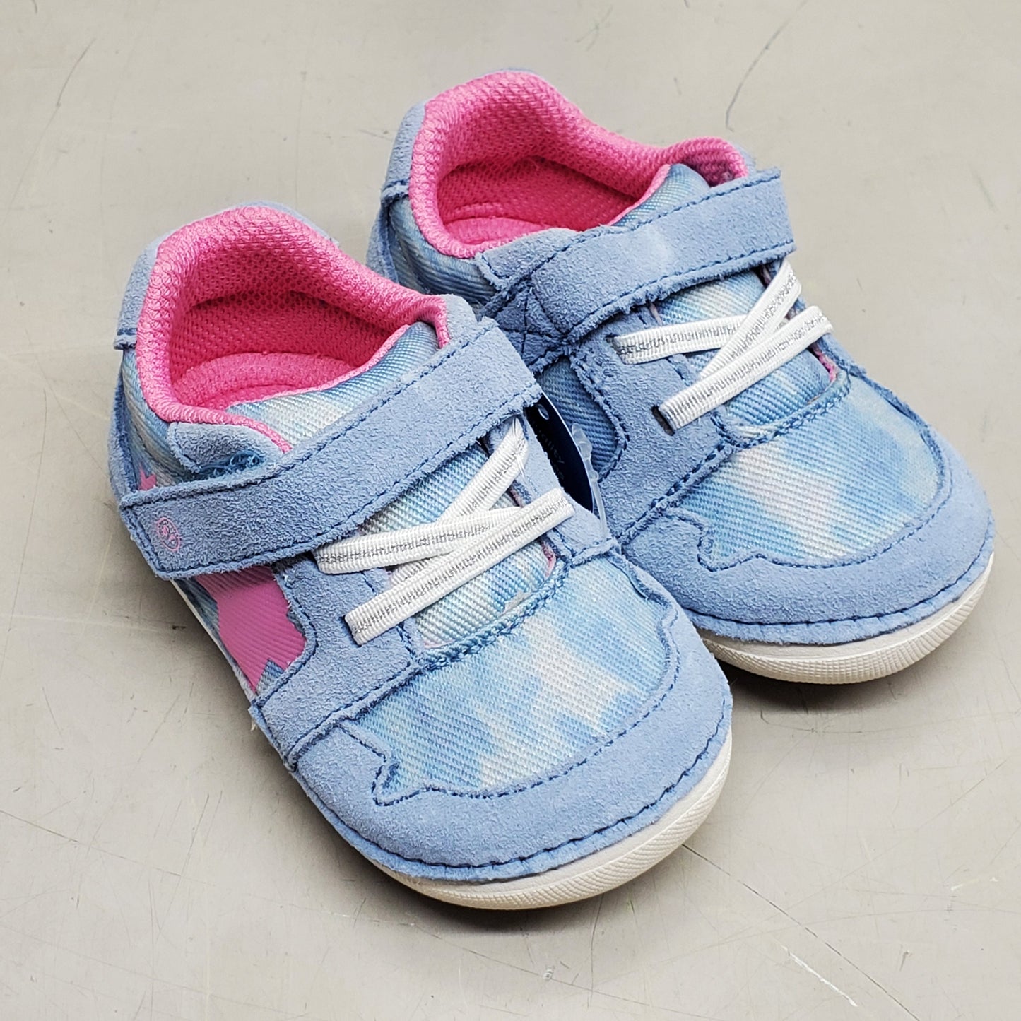 STRIDE RITE SM Waverly Sneaker Shoes Toddler SZ 4W Chambray BG038406