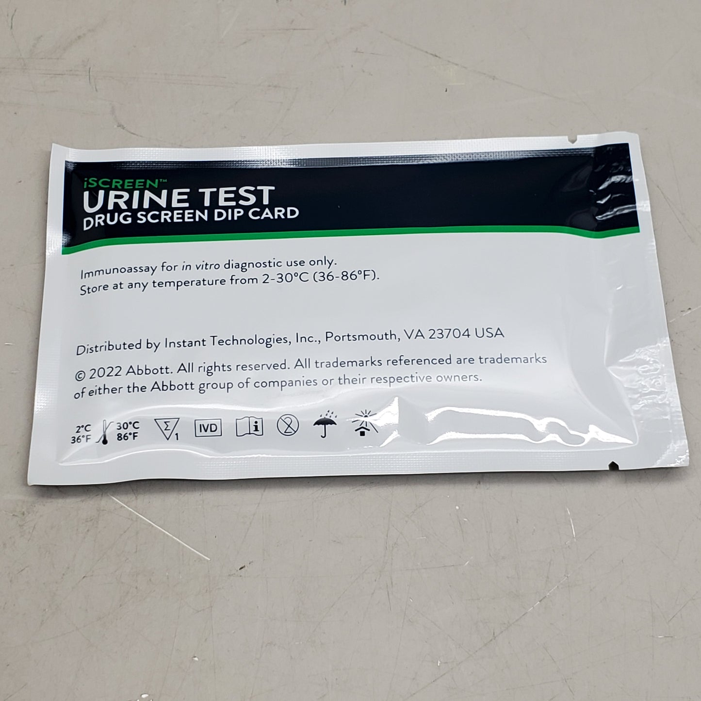 ISCREEN Urine Test Drug Screen Dip Card 25 in a box