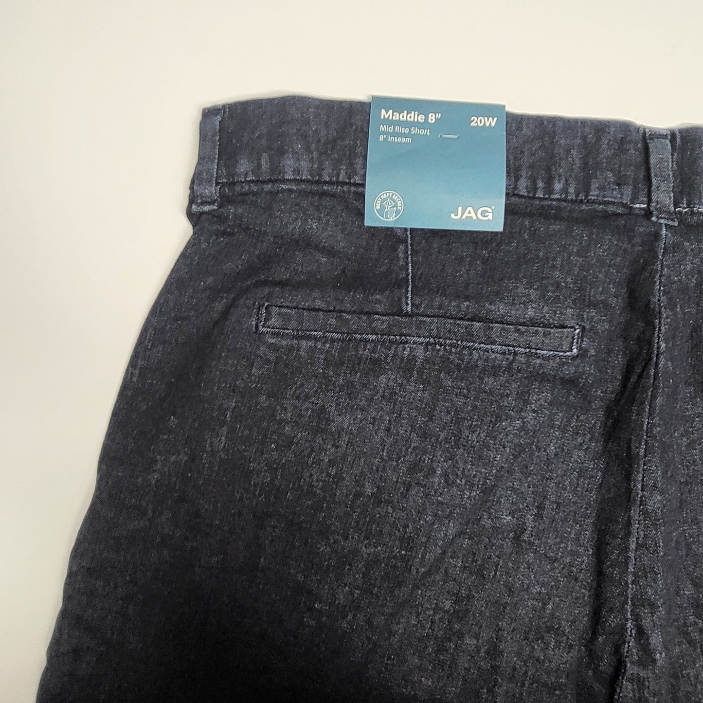 JAG Maddie Mid Rise Pull-On Short Womens Sz 20W/8 Adriatic Blue JE5108AU409