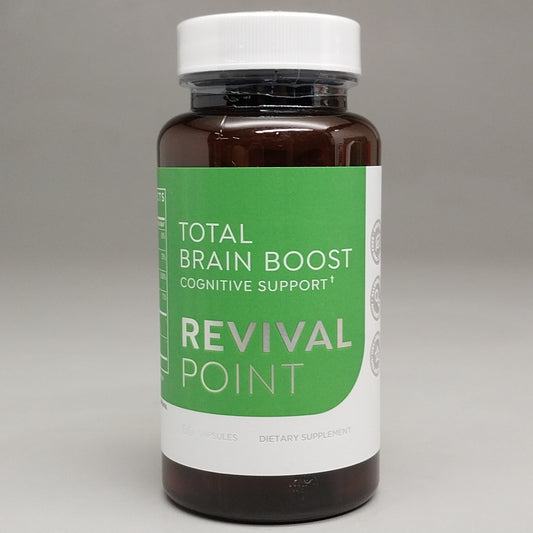 ZA@ REVIVAL POINT Total Brain Boost Cognitive Support 60 Ct Supplement Exp 6/25