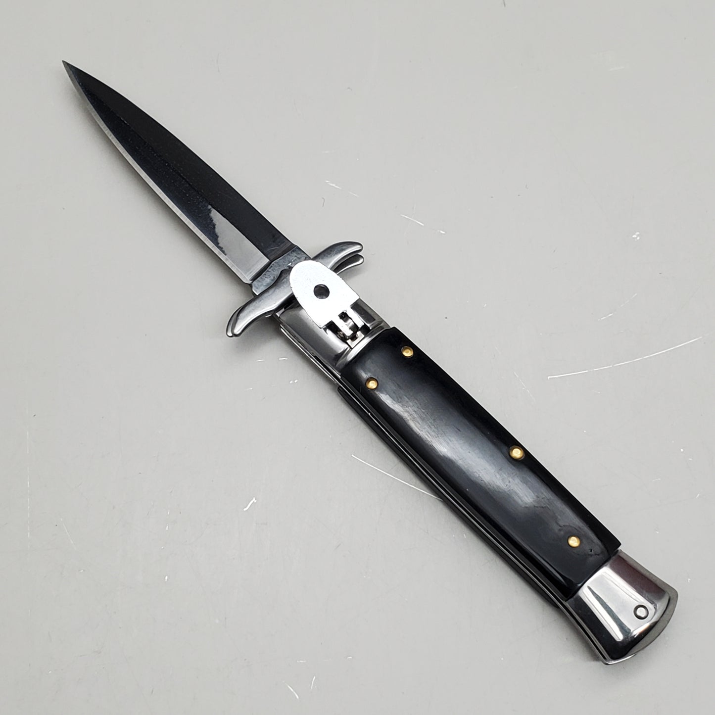 ZA@ ARMED FORCE TACTICAL 8” Handcrafted OTF Pocket Knife – Black ST-11BP