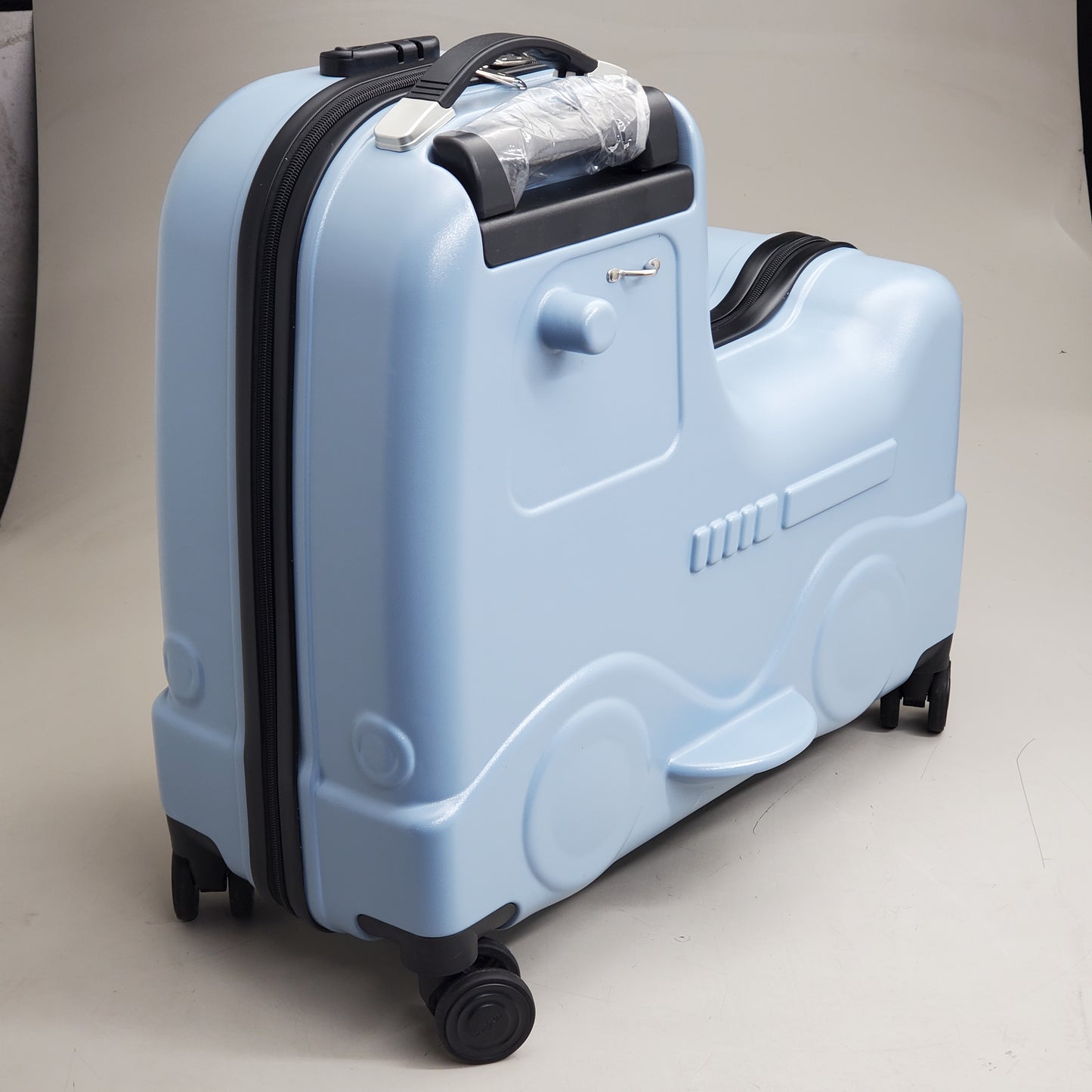 PEACNNG Children's Trolley Ride On Rolling Suitcase Luggage 22 in Light Blue G609-LU0193-BU00