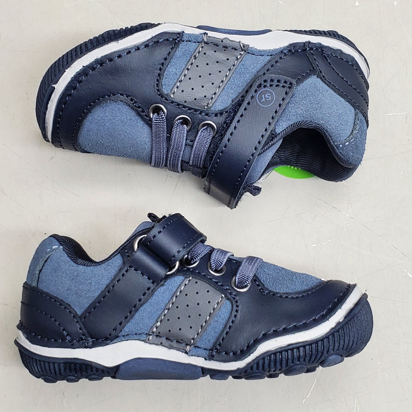 STRIDE RITE SRT Wes Sneaker Shoes Toddler SZ 8W Blue BB006903