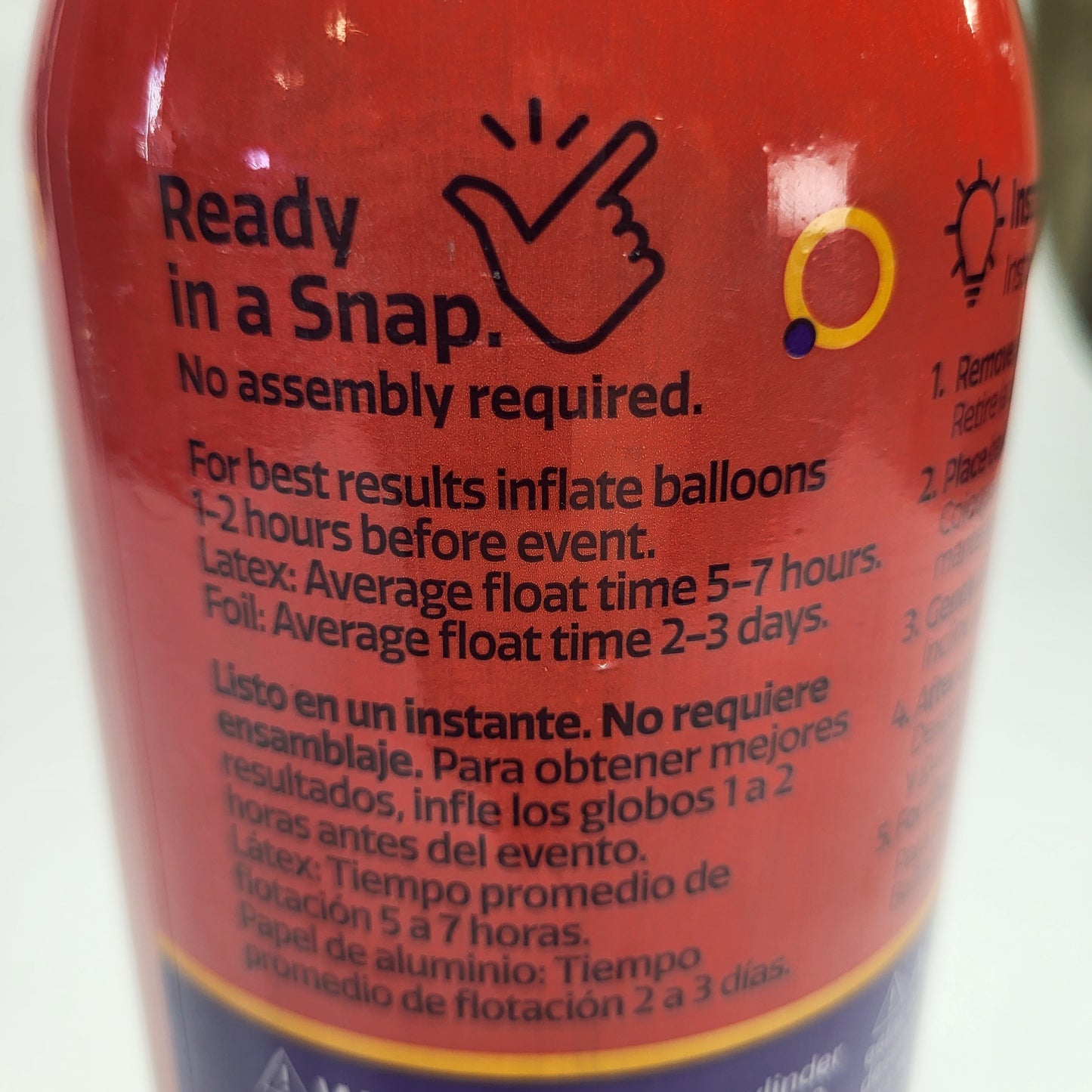 ZA@ BALLOON TIME  Mini Helium Tank  INFLATES 20 BALLOONS