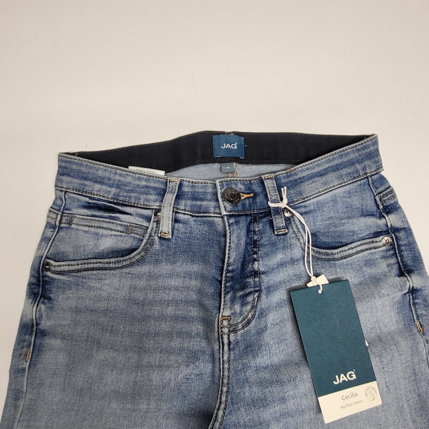 JAG Cecilia Mid Rise Skinny Jeans Womens Sz 2/29  Cabana Blue J2865ECF212