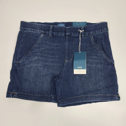 JAG Maddie Mid Rise Pull-On Short Womens Sz 16/5 Coral Blue J5105AU214