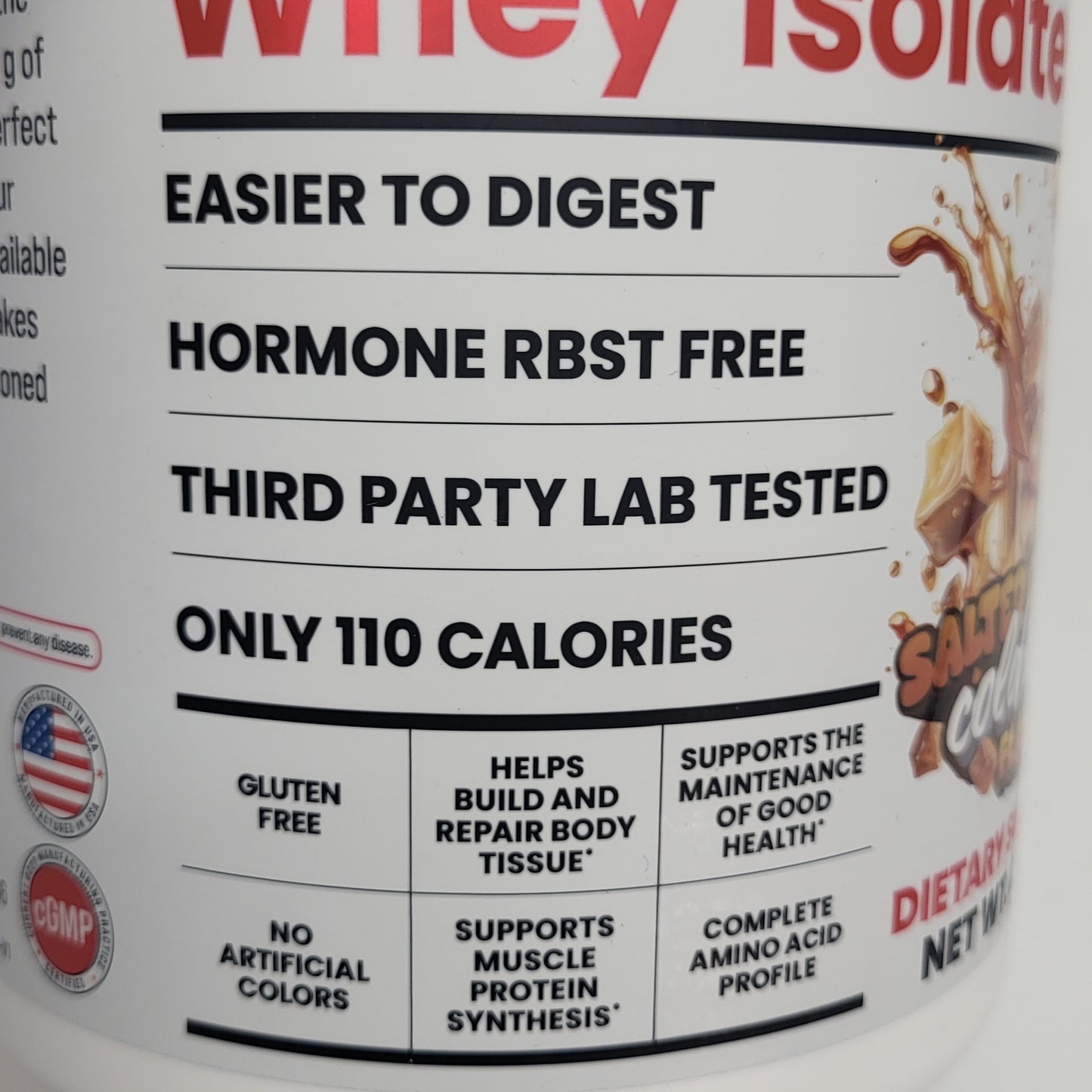 BASIC Basic Whey Isolate Protein Salted Caramel Cold Brew 2lbs BB 12/27