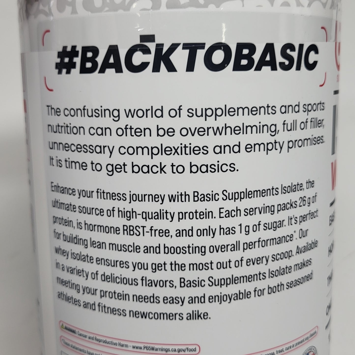 BASIC Basic Whey Isolate Protein Salted Caramel Cold Brew 2lbs BB 12/27