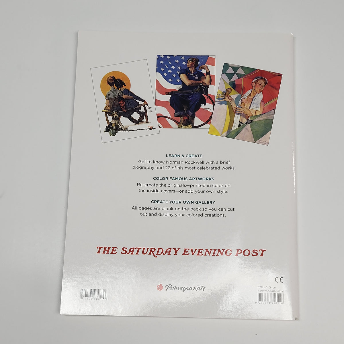 ZA@ POMEGRANATE (3 PACK) The Saturday Evening Post Coloring Book Soft Cover Book
