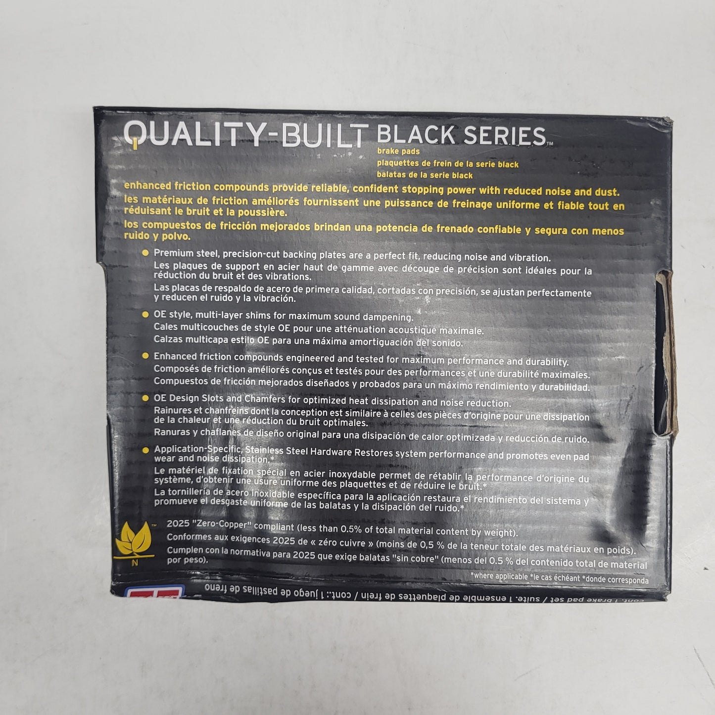 QUALITY-BUILT Ceramic Disc Brake Pad Set Black Front 1003-1913C