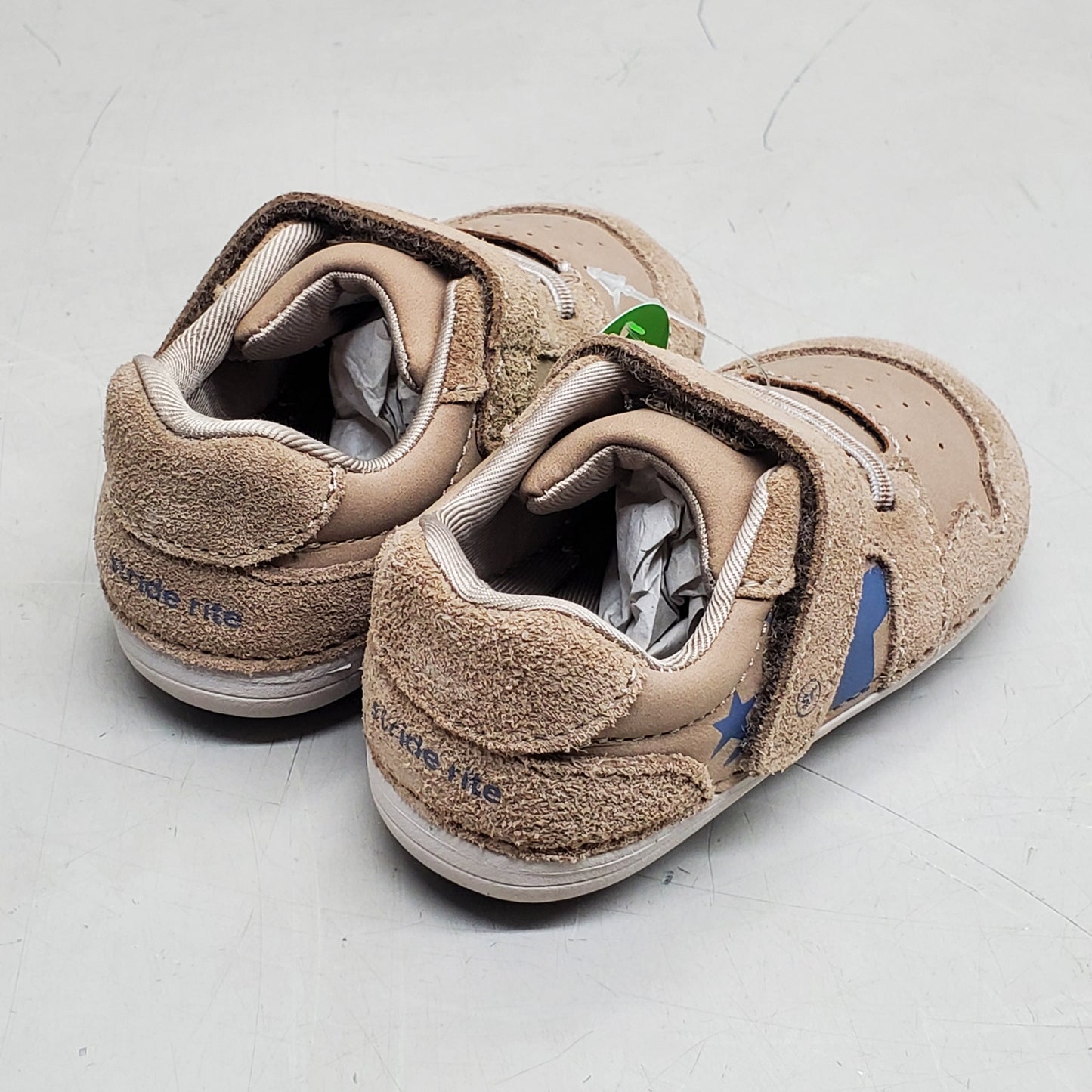 STRIDE RITE SM Waverly Sneaker Shoes Toddler SZ 4.5W Walnut BB038403
