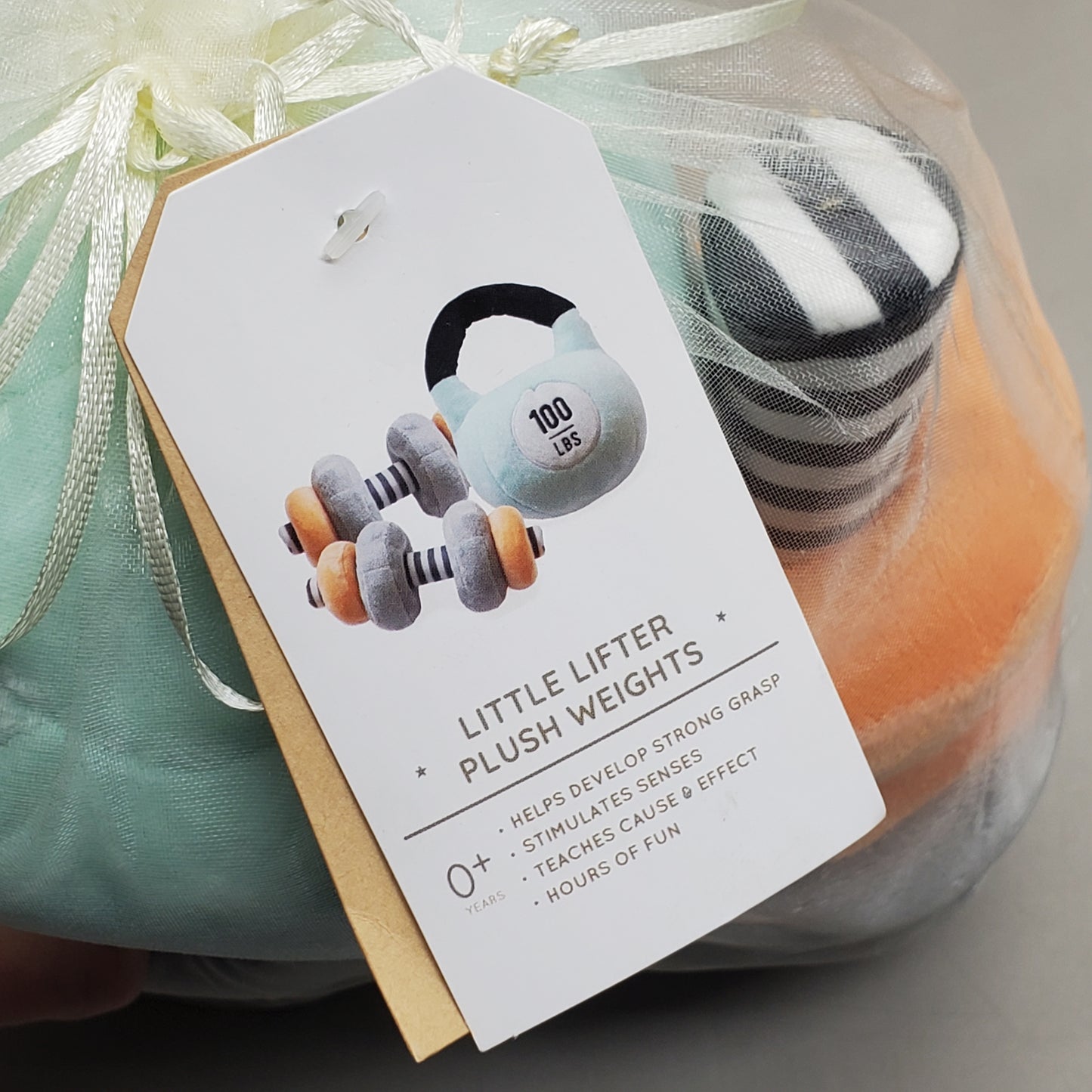 WONDER & WISE Little Lifter Plush Weights 2 Dumbbells 1 Kettlebell 1012602410