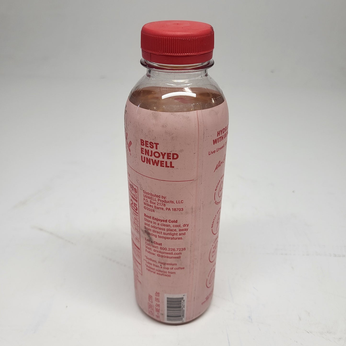 ZA@ UNWELL (12 PACK) Hydration Electrolyte Drink Strawberry 16.9oz