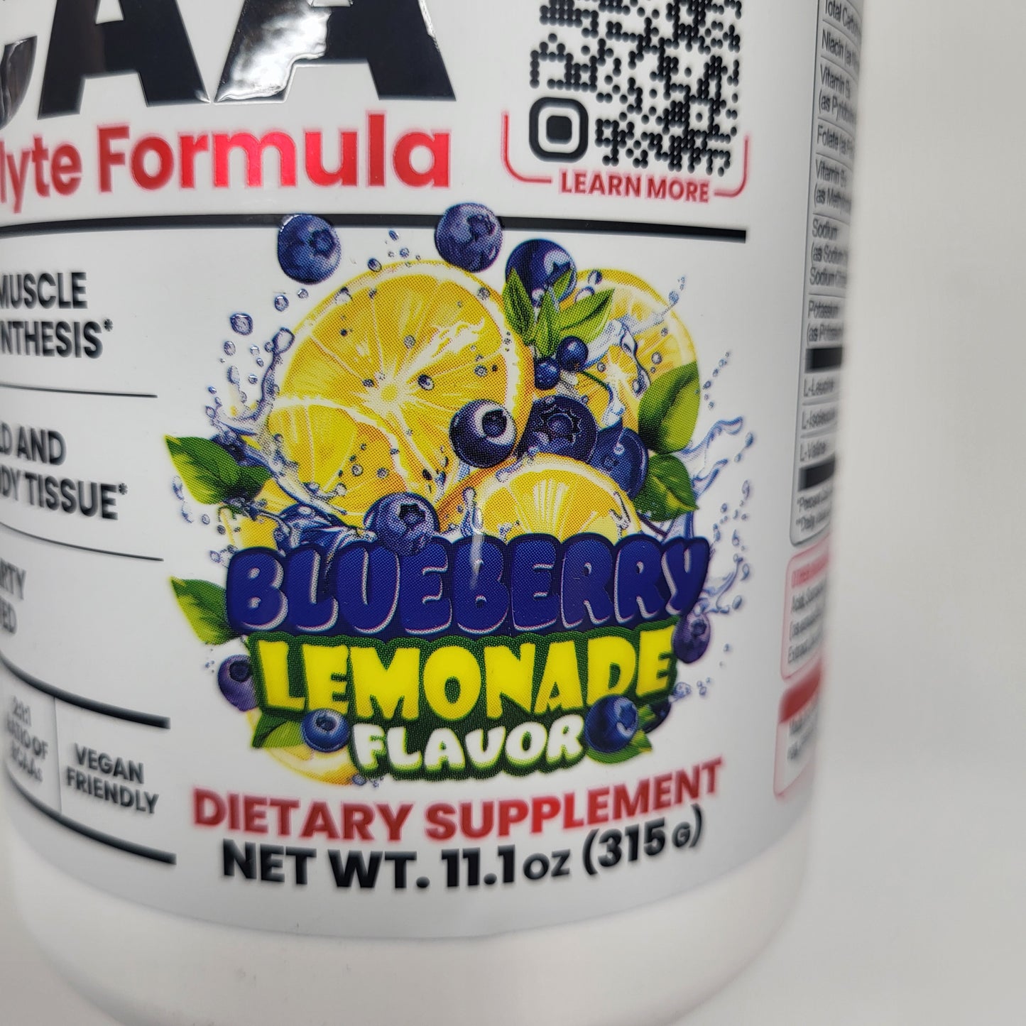 BASIC Creatine Monohydrate Increase Muscle Blueberry Lemonade 11.1oz BB 02/27