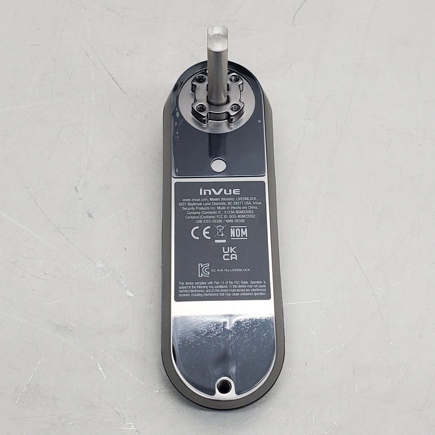 INVUE Plunger Lock Body Live for IR Ecosystem Black LL201A11 LIVESMLOCK