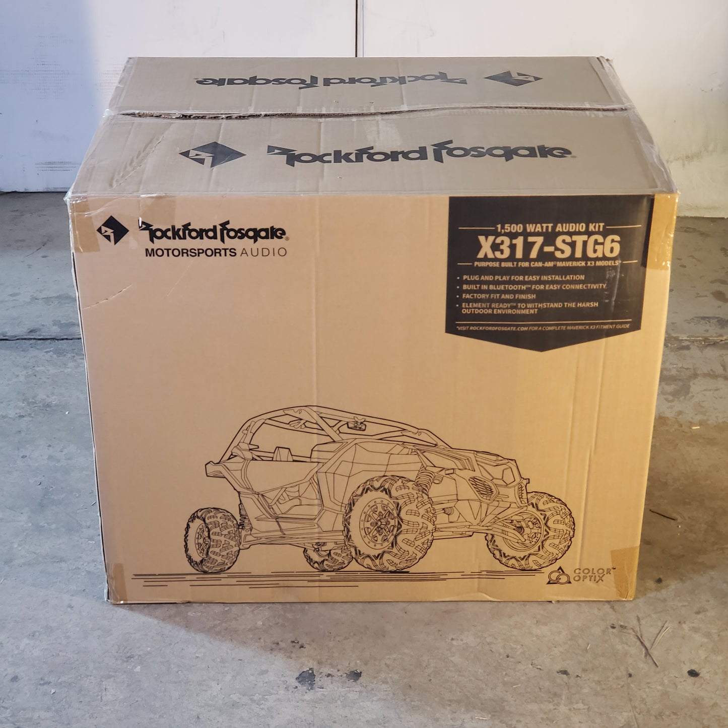 ROCKFORD FOSGATE Stage 6 Audio Kit for Select 17+ Can-Am Maverick X3 X317-STG6