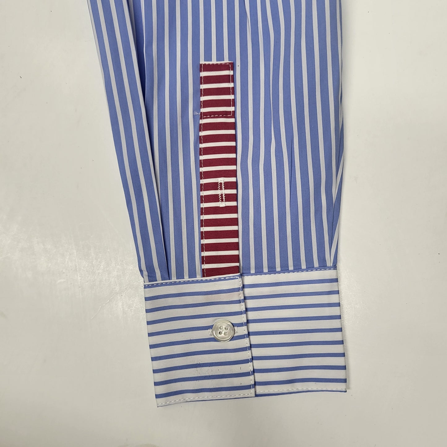 SOLID AND STRIPED The Avril Stripe Button-front Shirt XS Colorblock Marina SU26B2287PYDCBM