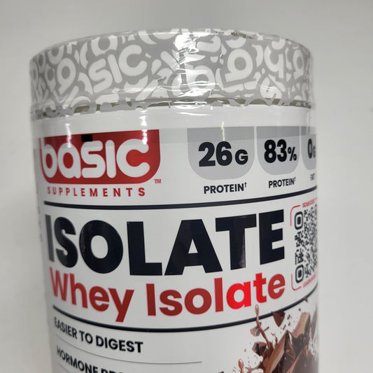 BASIC Basic Whey Isolate Zero-fat High-quality Protein Chocolate 2lbs Bb 12/27 2lbs