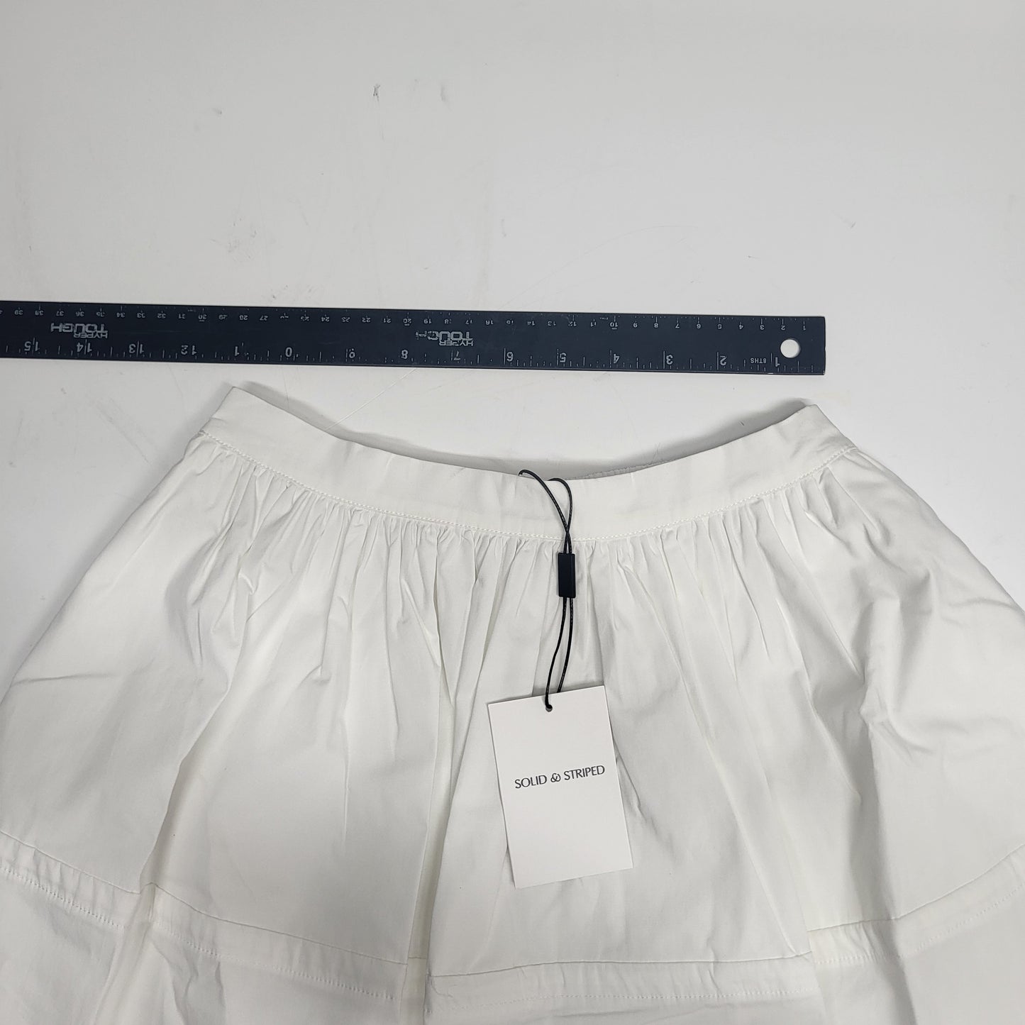 SOLID AND STRIPED The Ivy Skirt Sz S Optic White SU26R4160SPOW
