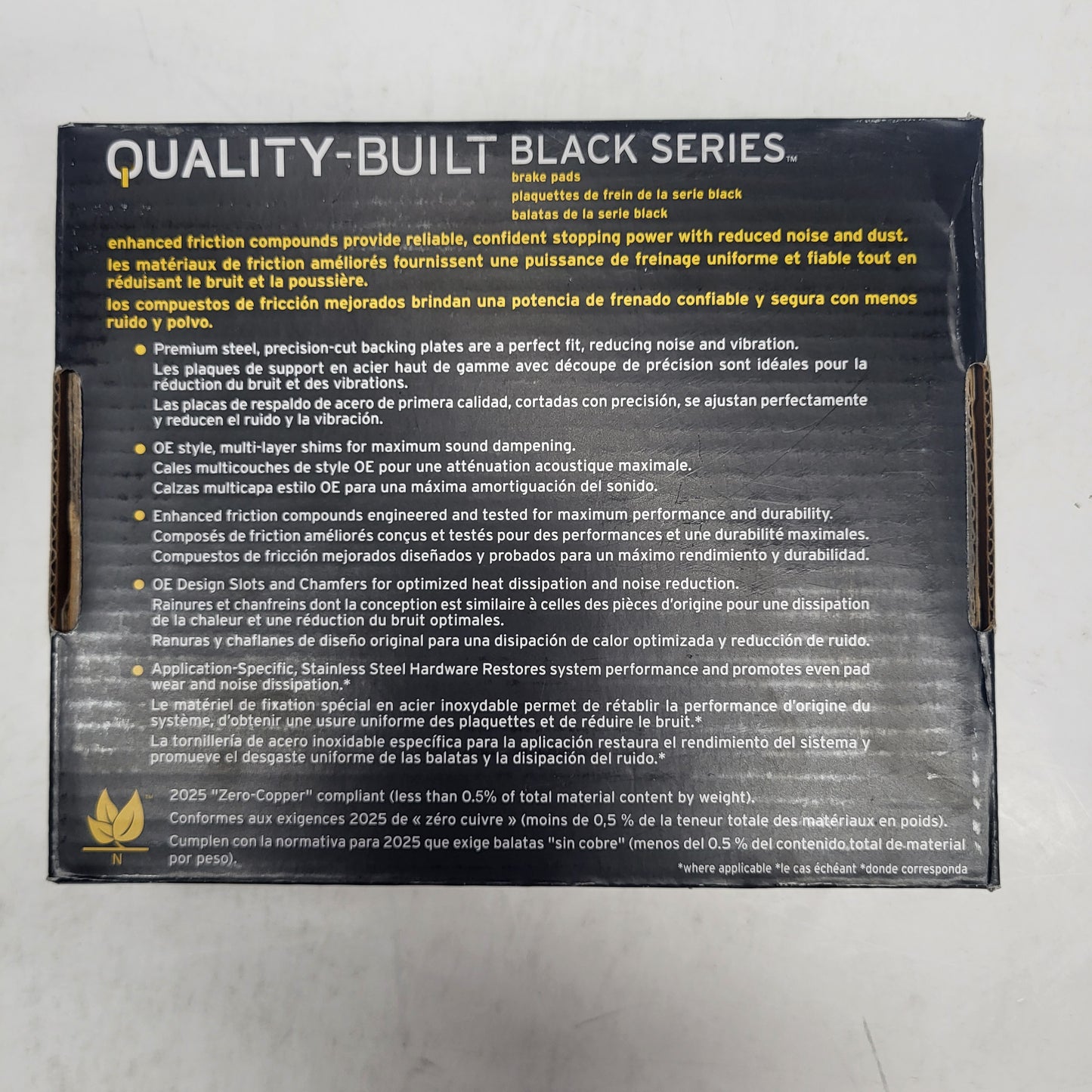 QUALITY-BUILT Ceramic Disc Brake Pad Set Black Rear 1003-2439C