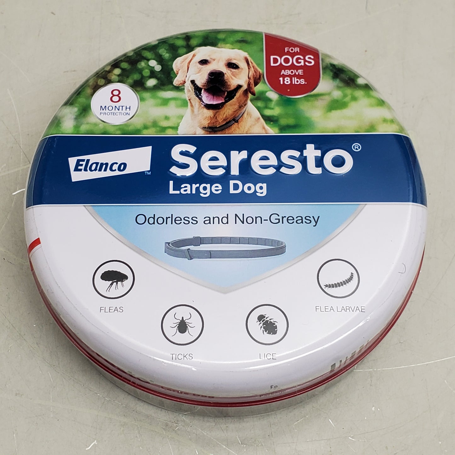 Z@ SERESTO (2 PACK) Elanco Flea & Tick Collar for Large Dogs Above 18 lbs 8 Month Protection