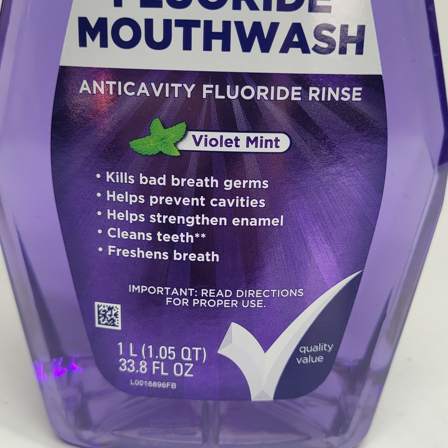 ZA@ EXCHANGE SELECT (3 PACK) Fluoride Mouthwash Anticavity Rinse Mint 1L Bb 06/28