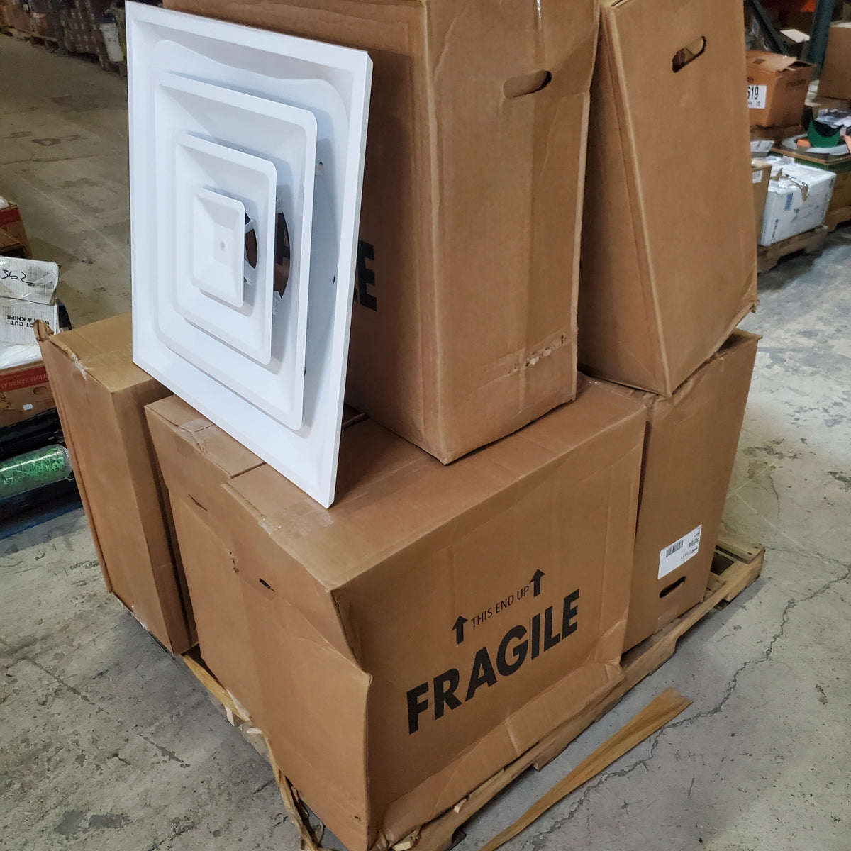 ZA@ Pallet of HART COOLEY (12 Pieces) Vent Ceiling Diffusers 24