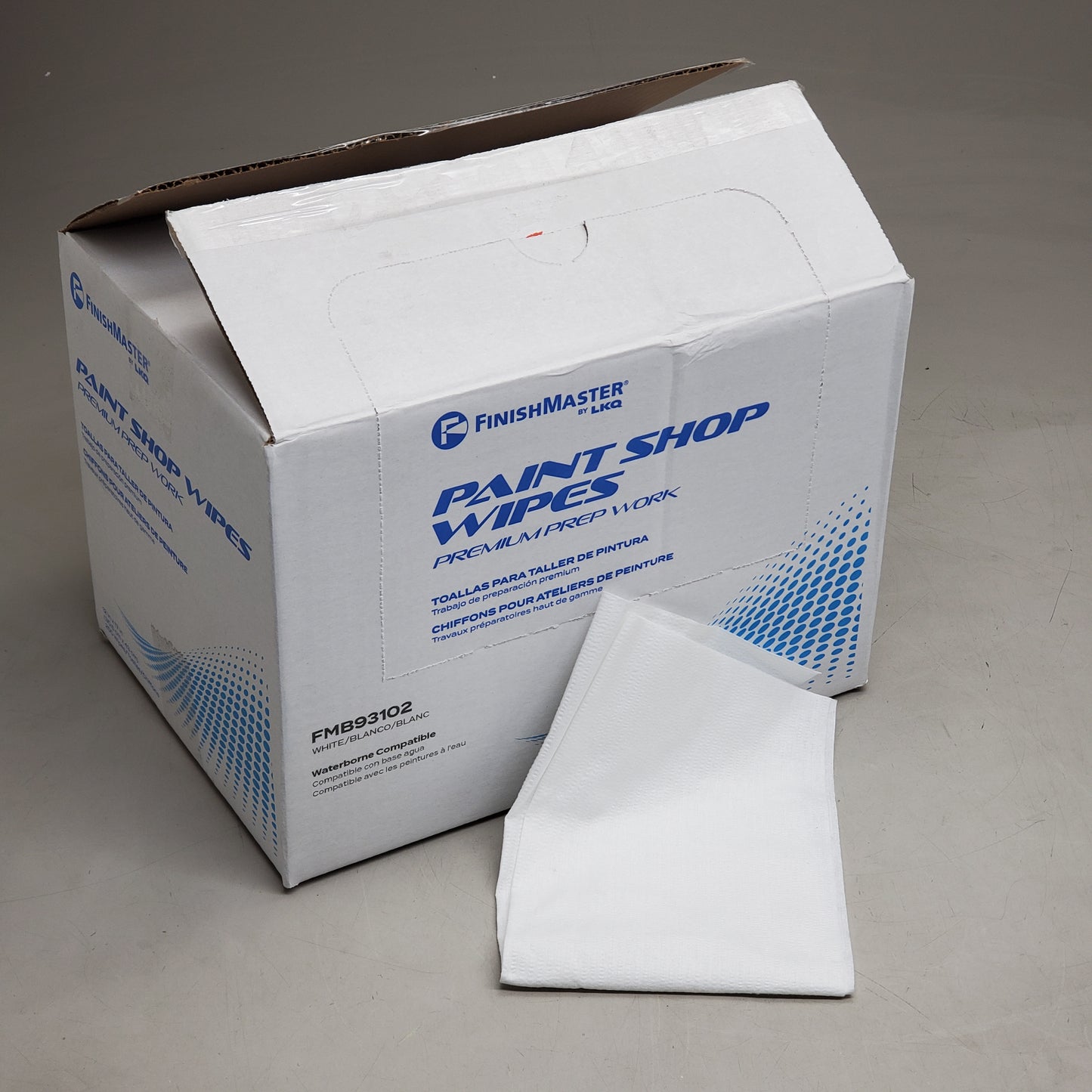 FINISHMASTER LKQ (250 Wipes) Paint Shop Wipes Premium Prep Work 12x17" FMB93102