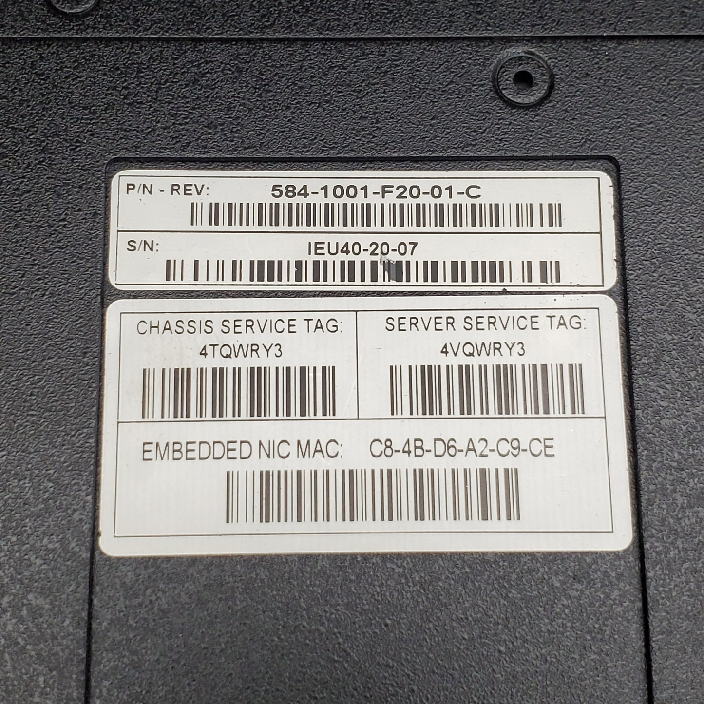 DELL Trackwell Systems Integrated Server Single Slot Mini Chassis T-XR4000