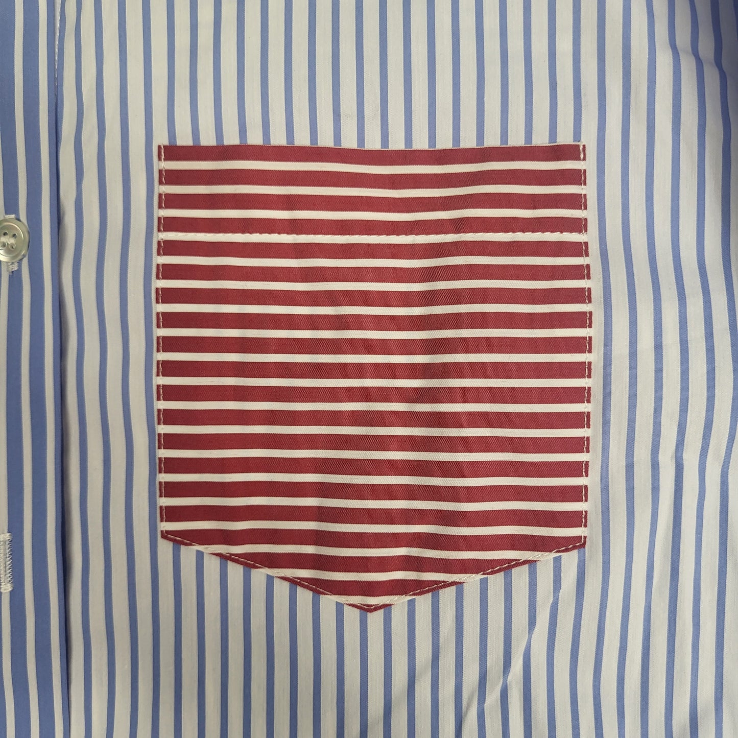 SOLID AND STRIPED The Avril Stripe Button-front Shirt XS Colorblock Marina SU26B2287PYDCBM