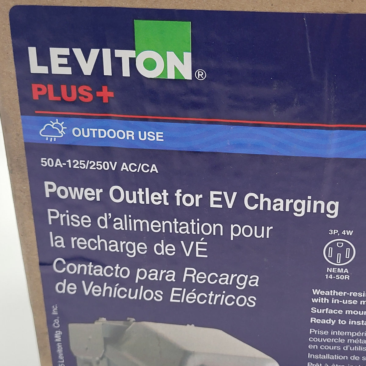 LEVITON  Power Outlet for Ev Charing 50a Outdoor Use EVCVM-50