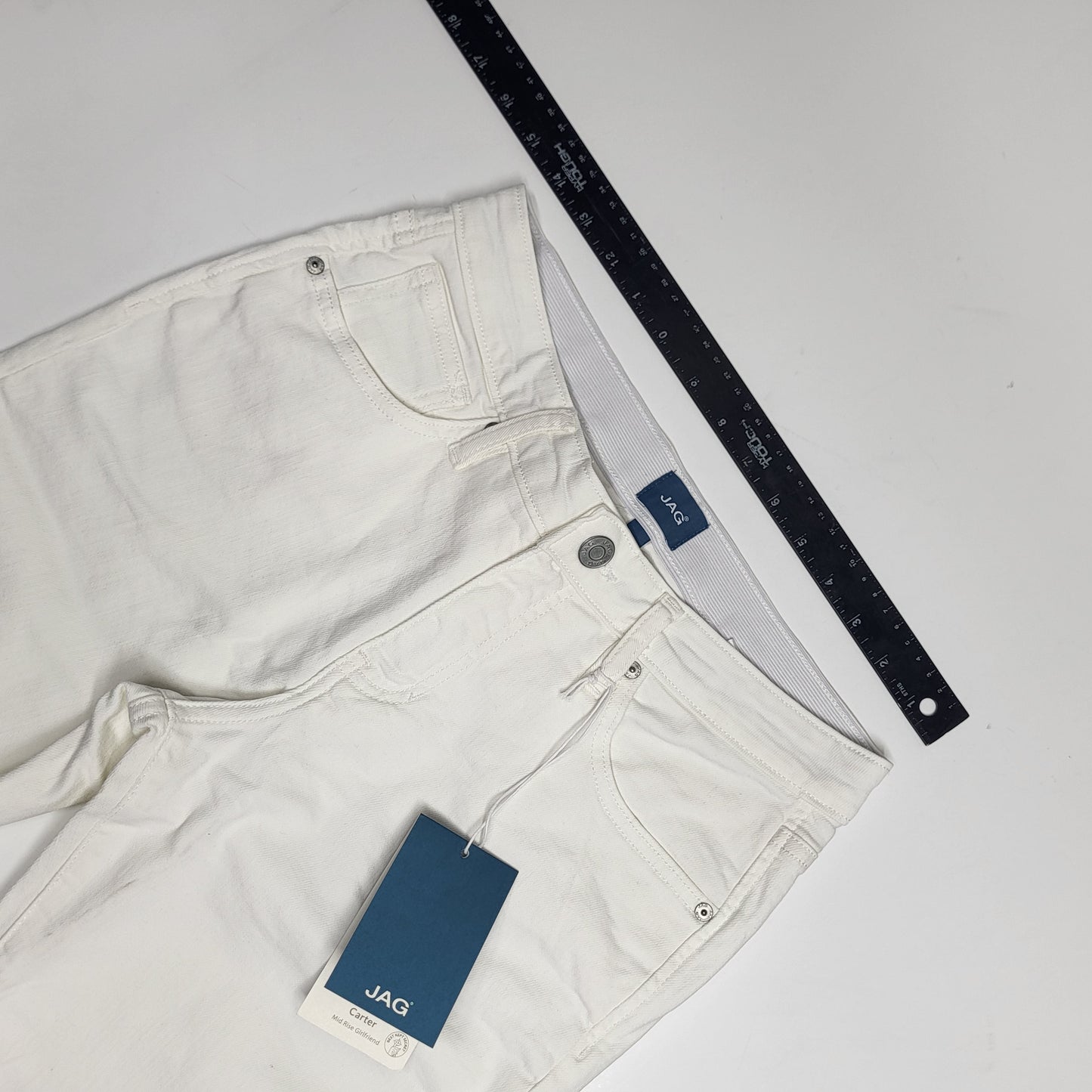 JAG Carter Mid Rise Girlfriend Pant Women's Sz 2P JP2967CBD618