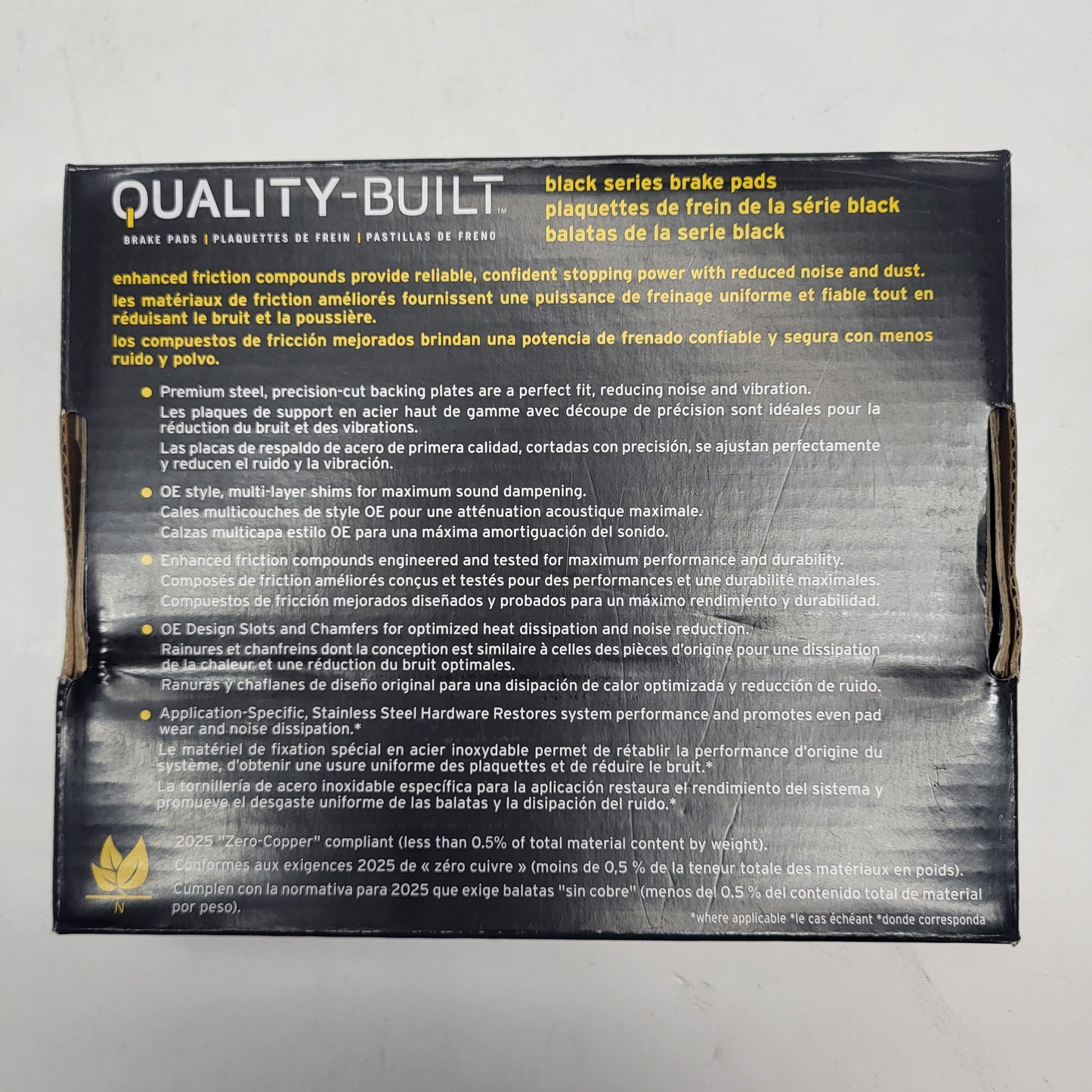 QUALITY-BUILT Ceramic Disc Brake Pad Set Black Rear 1003-1679C