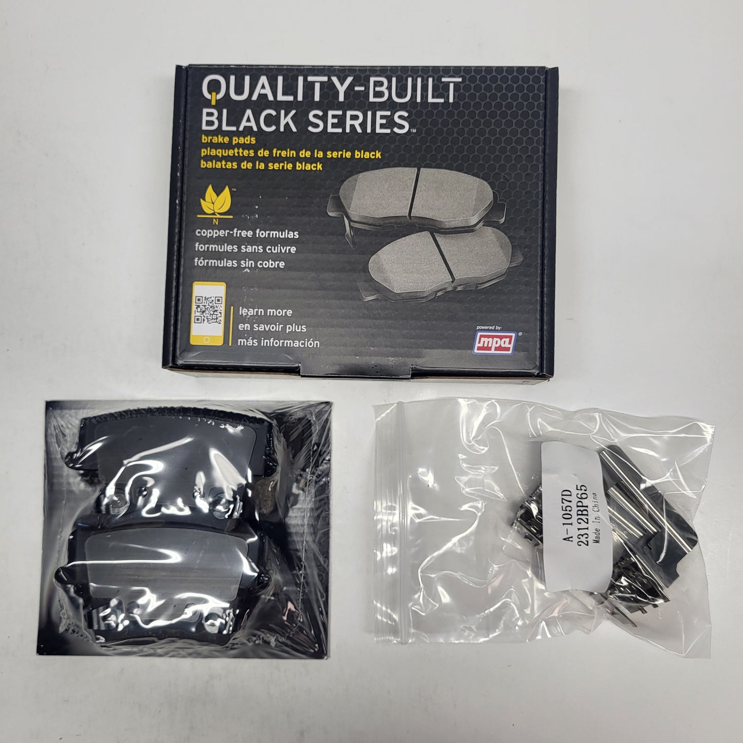 QUALITY-BUILT Ceramic Disc Brake Pad Set Black Rear 1003-1057BC