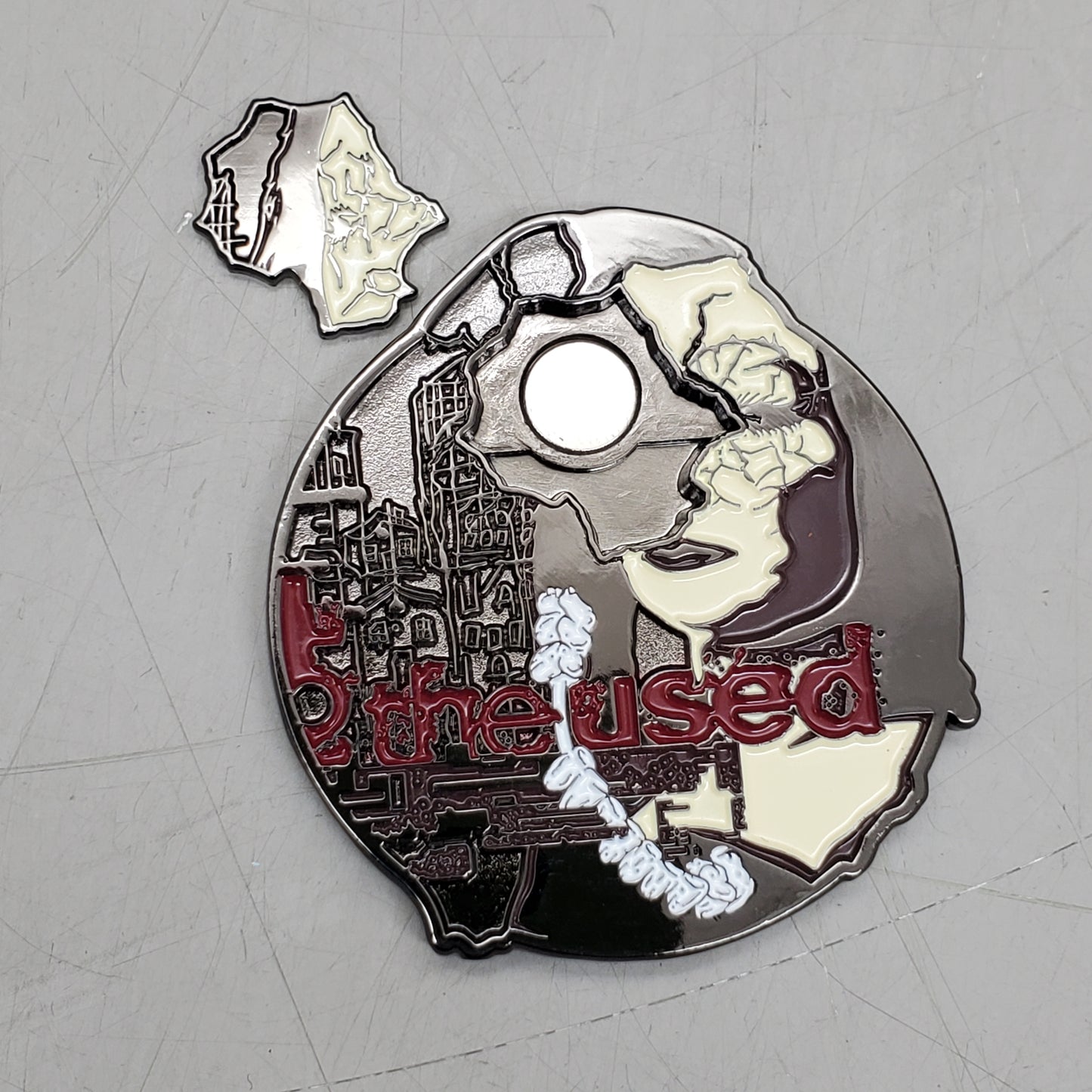 THE USED (2 Pack) Self Titled Medallion Collector Coin 2" Red / White