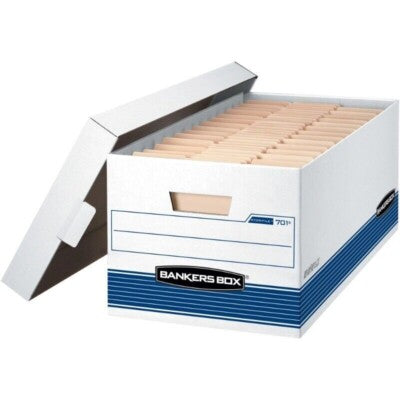 BANKERS BOX (12 PACK) Storage Boxes Medium White 00701