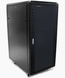 STARTECH 25U 36" Knock-Down Server Rack Cabinet With Casters Black RK2536BKF-REVSW