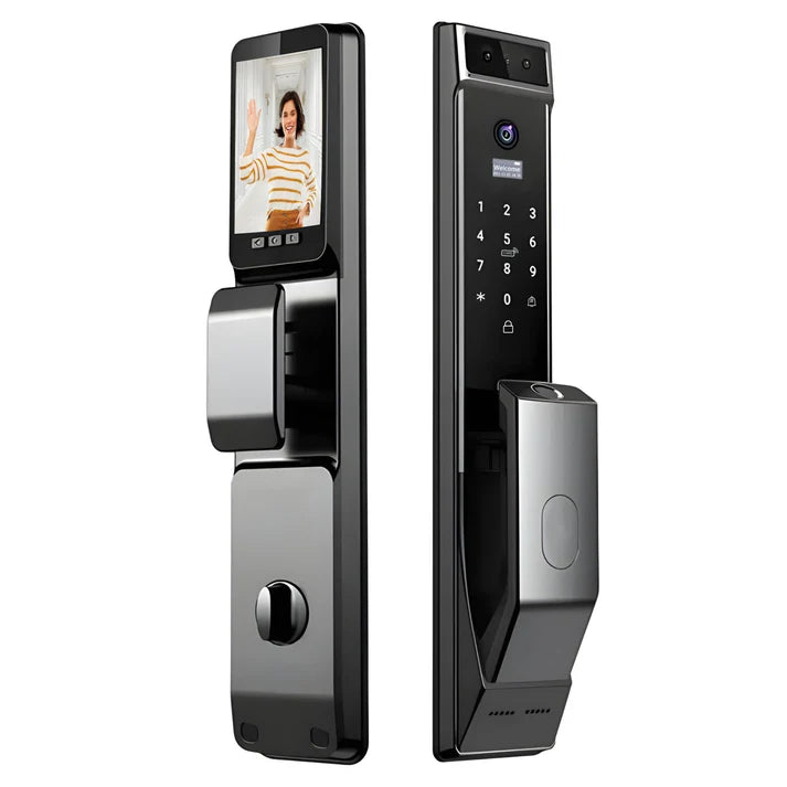 LOCK SYSTEM Smart Door Lock Face Recognition Plus 16.14x2.95in Black QQ05 (New Other)
