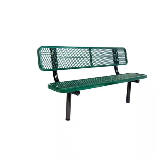 ULTRASITE (2 PACK) Heavy Duty in Ground Park Benches 6' Green