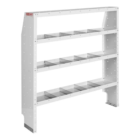 WHEATHER GUARD Guard Adjustable 4 Shelf Unit Sz 52" x 60" x 13.5" White 9375-3-03
