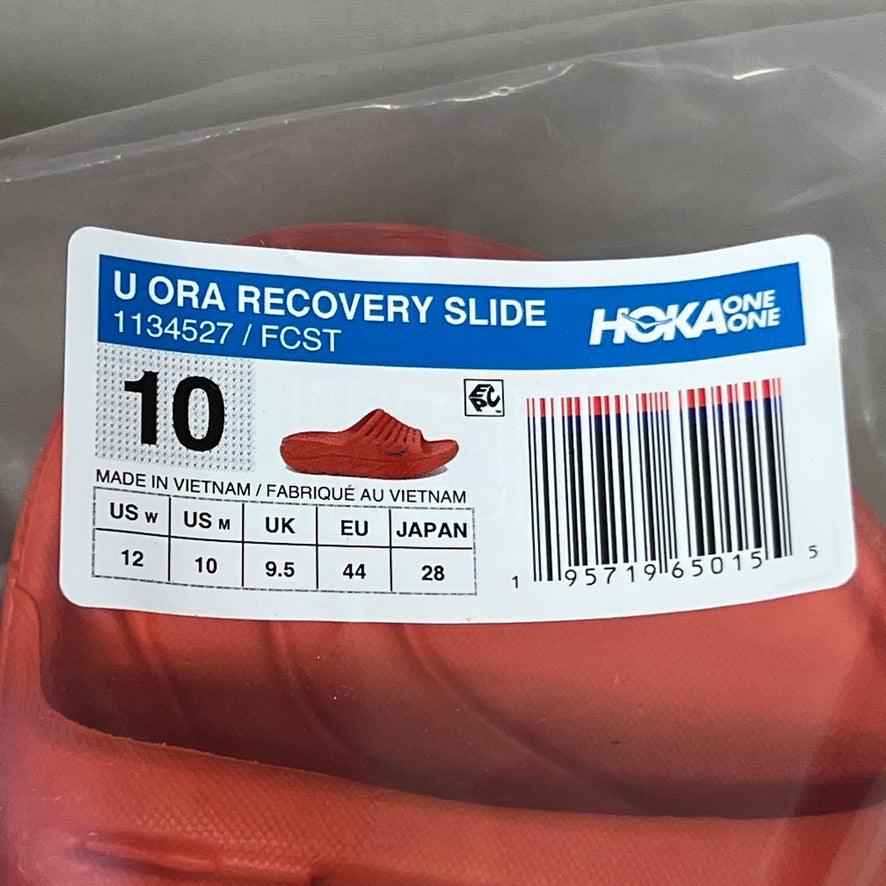 HOKA ORA Recovery Slide Sandals Unisex Size 10/12 1134527 FCST(New)