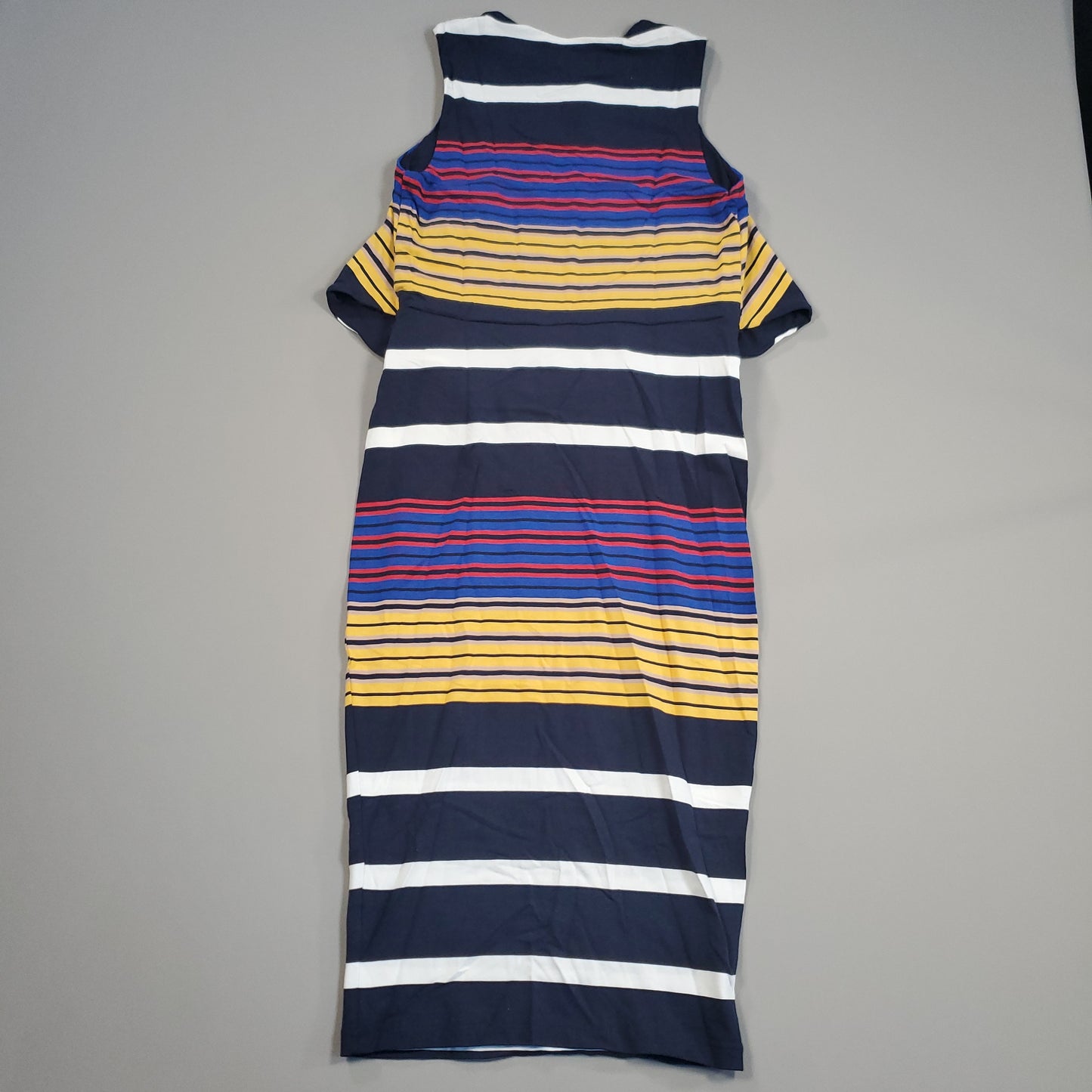 KENDALL & KYLIE Multi-Stripe Body-Con Sleeveless Dress Women Sz M Multi Stripes 275 New