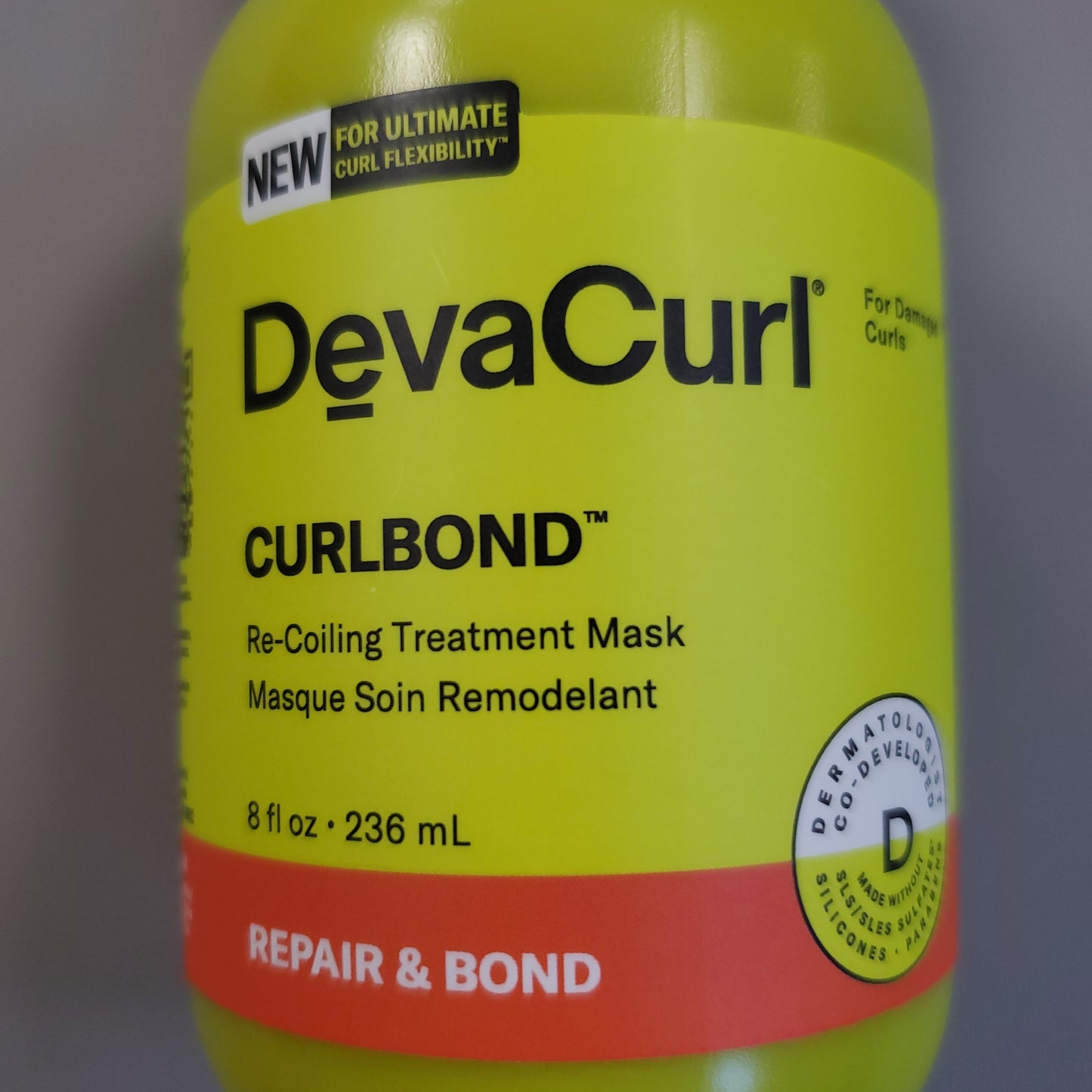 DEVACURL Repair & Bond CurlBond Re-Coiling Treatment Mask For Damaged Curls 8 fl oz (New)