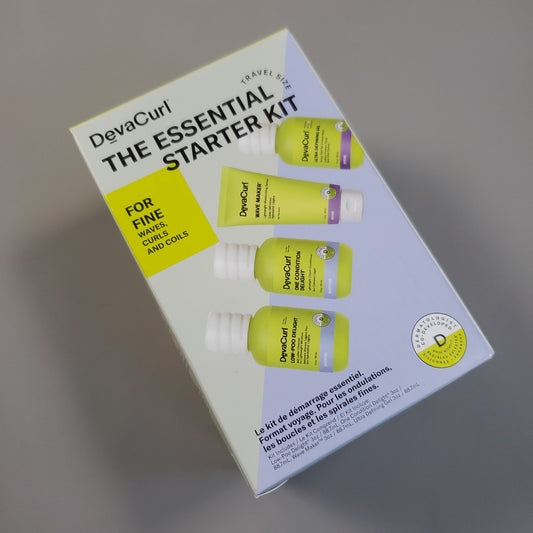 DEVACURL The Essential Starter Kit Travel Size For Fine&nbsp;Waves, Curls And Coils