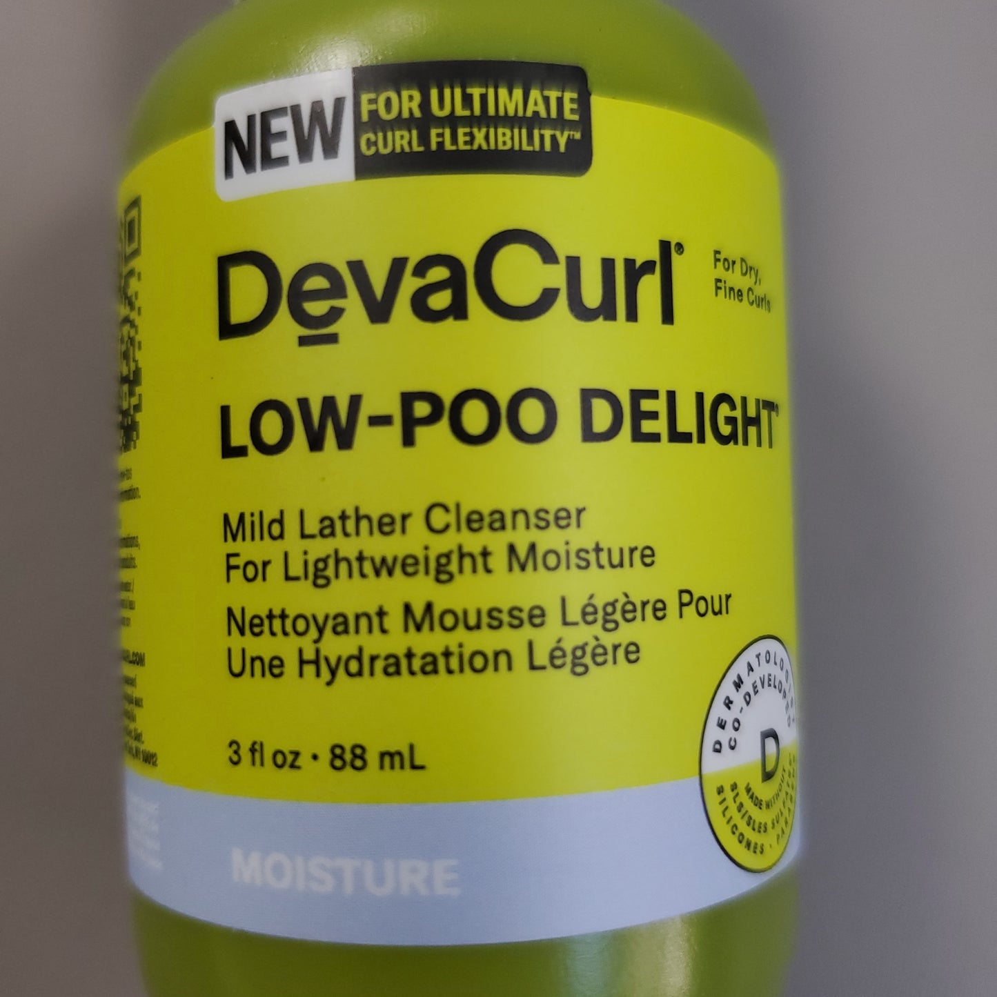 DEVACURL Lot of 2 Moisture Low-Poo Delight Mild Lather Cleanser 3 fl oz (New)