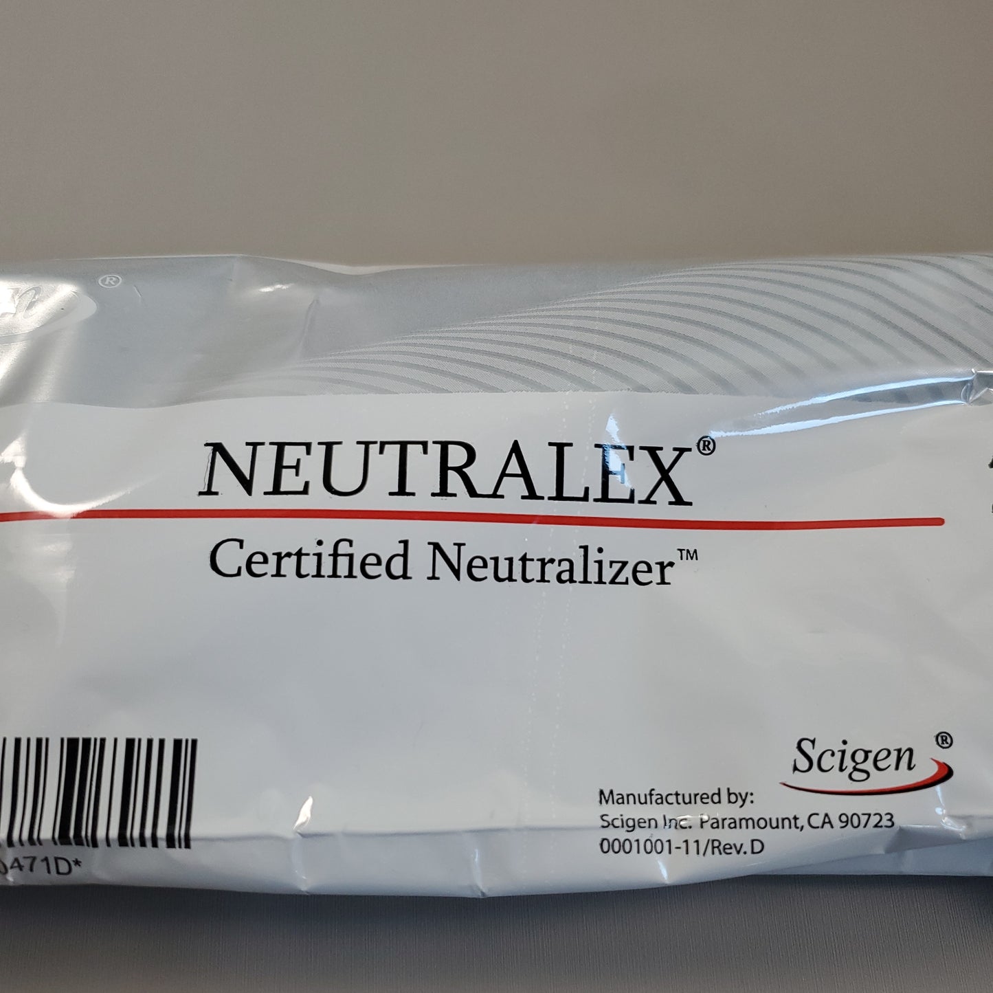 SCIGEN NEUTRALEX Certified Neutralizer Down-The-Drain Disposal 16 Pouches Of 0.75 KG 4047 (New)