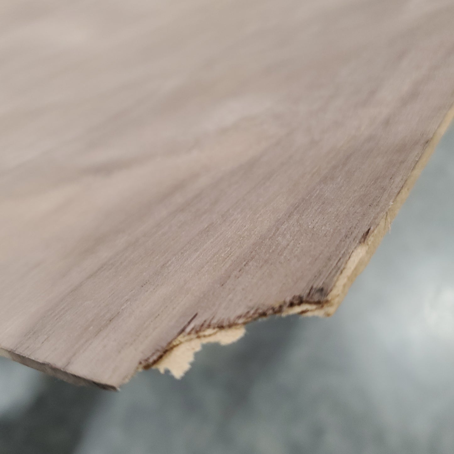 Z@ CrossGrain Sanded Walnut Wood Veneer Sheet 96.6” x 36.5” x 0.125” (AS-IS, Some Wear)
