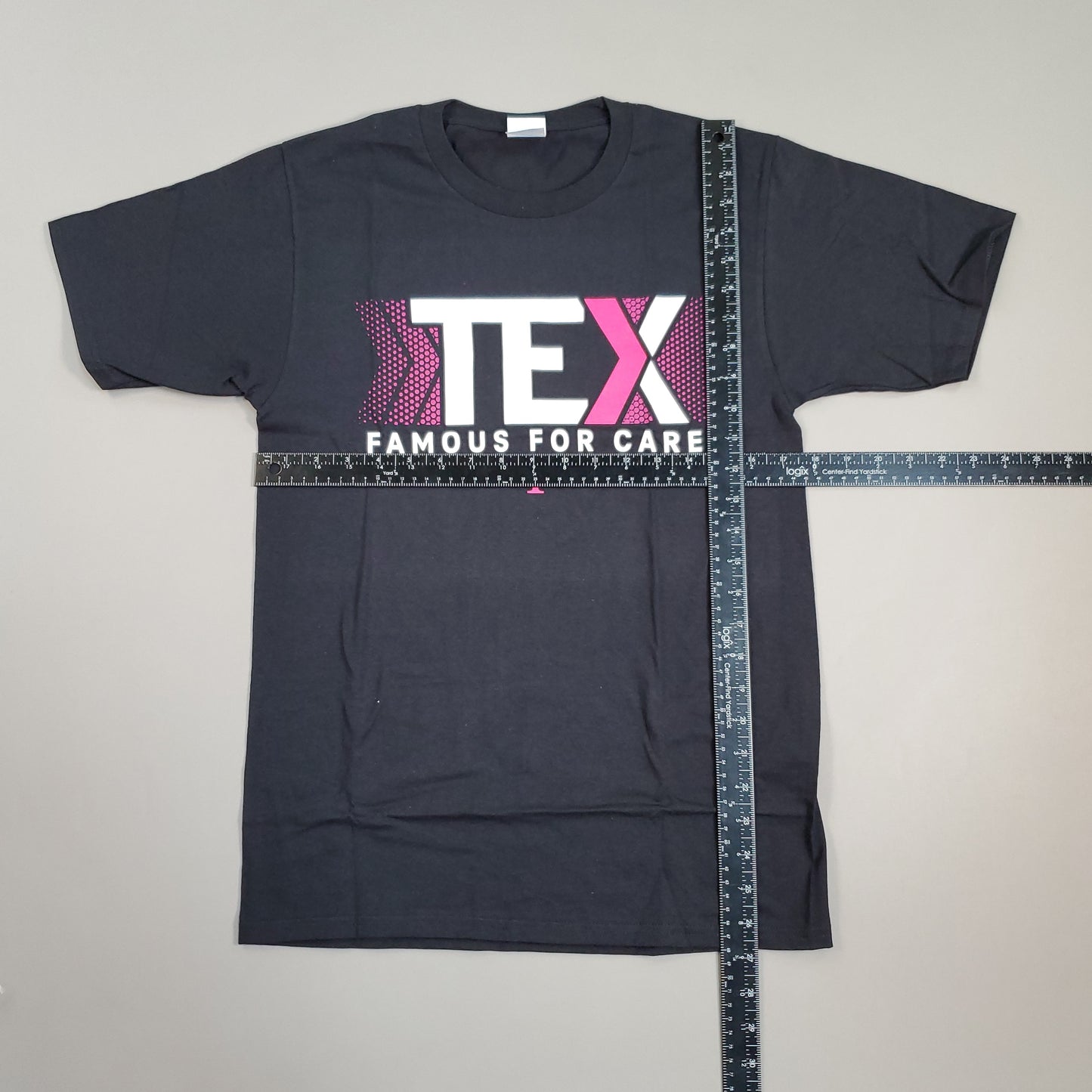 T-MOBILE Tee Shirt Short Sleeve TEX Famous For Care Men's Unisex Sz XS Black/Pink (New)